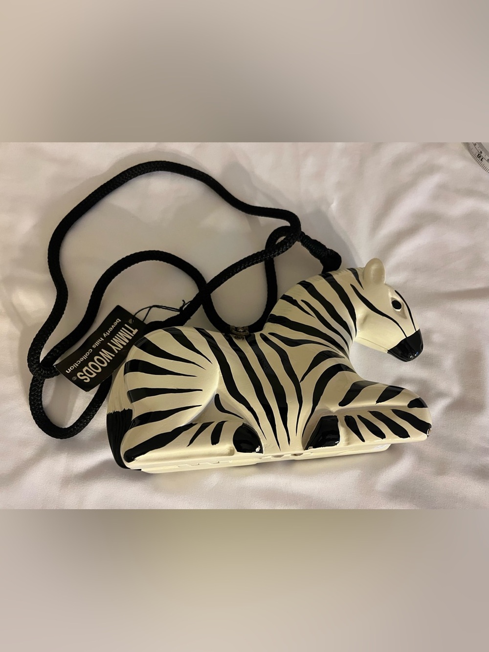 Timmy Woods Zebra Crossbody Bag